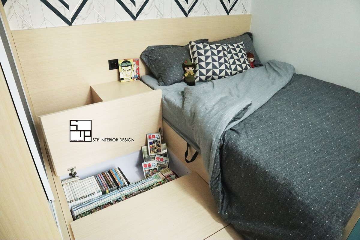 Photo: 房間設計B-地台床-儲物櫃.jpg